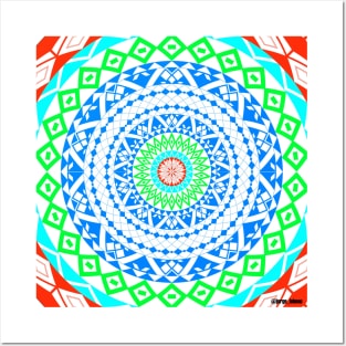 mandala light circle ecopop Posters and Art